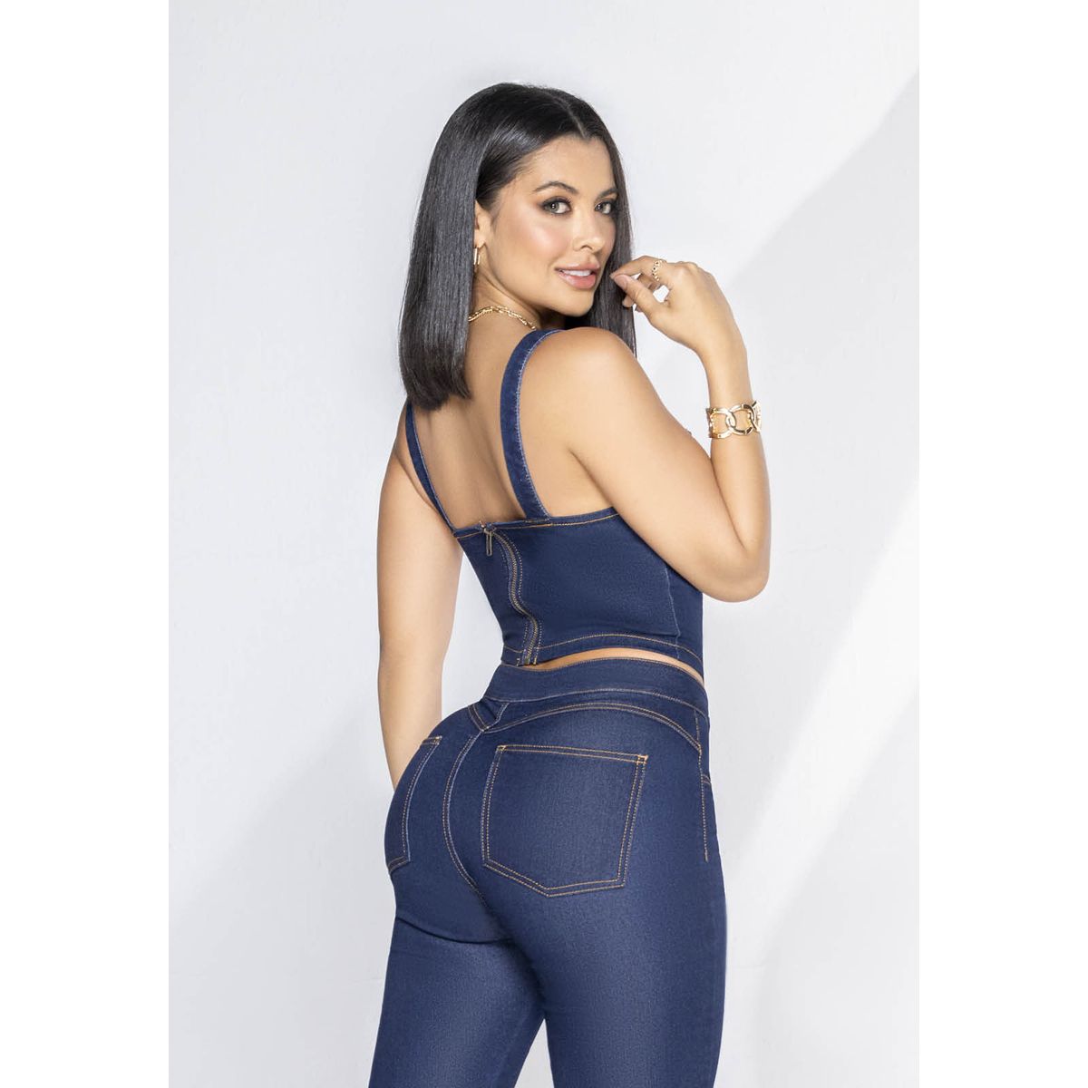 MARKETING PERSONAL - Crop Top Exterior Azul Oscuro Mp 3686