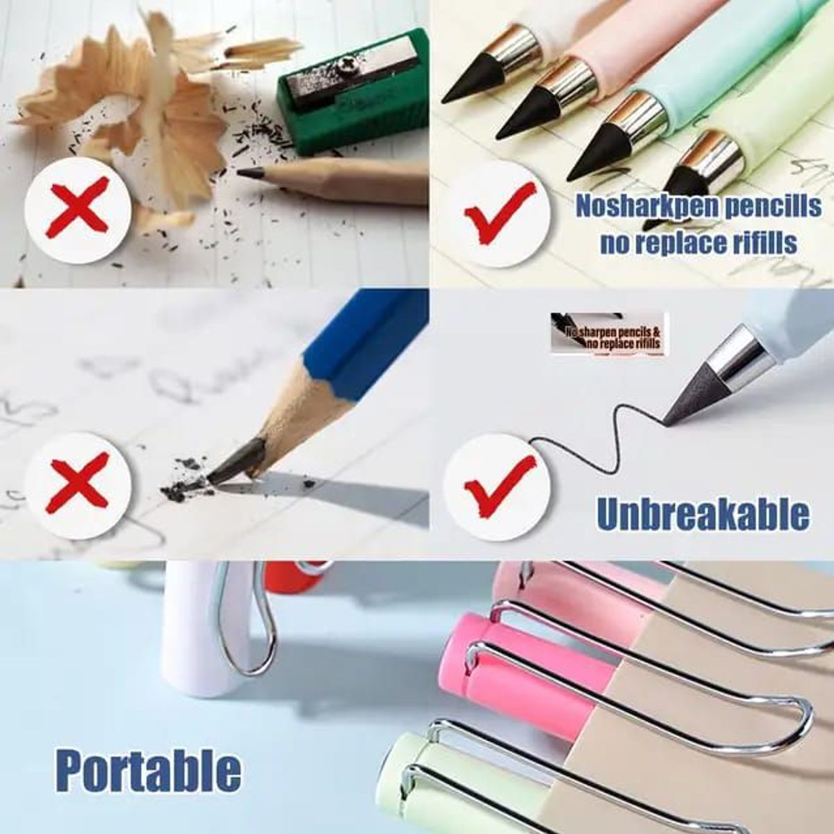 GENERICO - Lápiz Infinito O Eterno Rosado