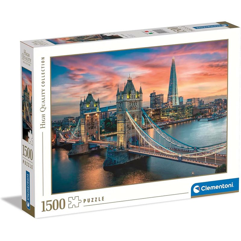 CLEMENTONI - Rompecabezas 1500 Piezas Adulto Londres Atardecer Clementoni
