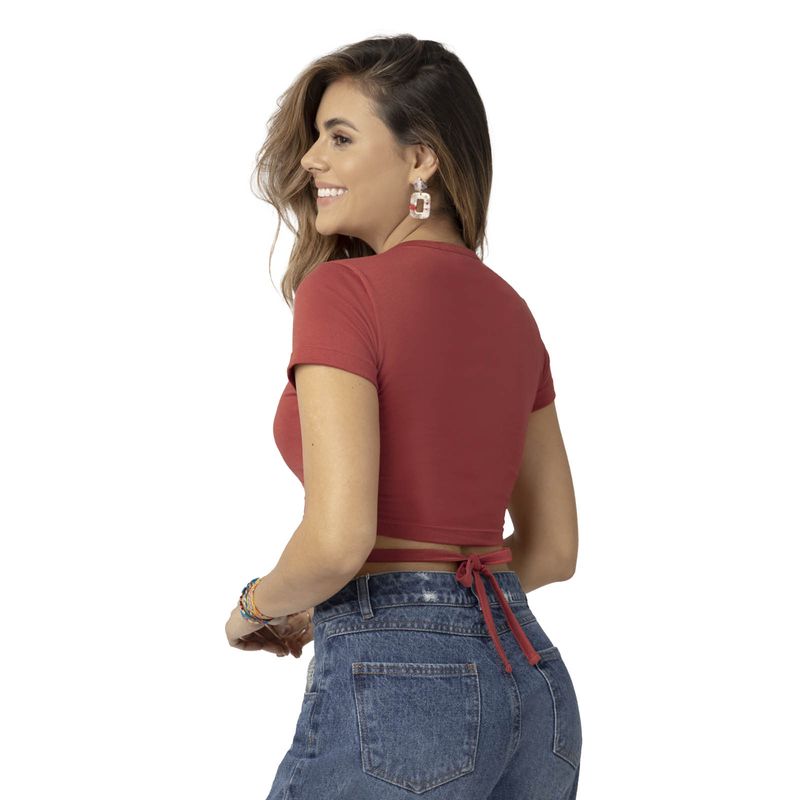 RUTTA - Crop Top Mujer Granate Rutta 89610