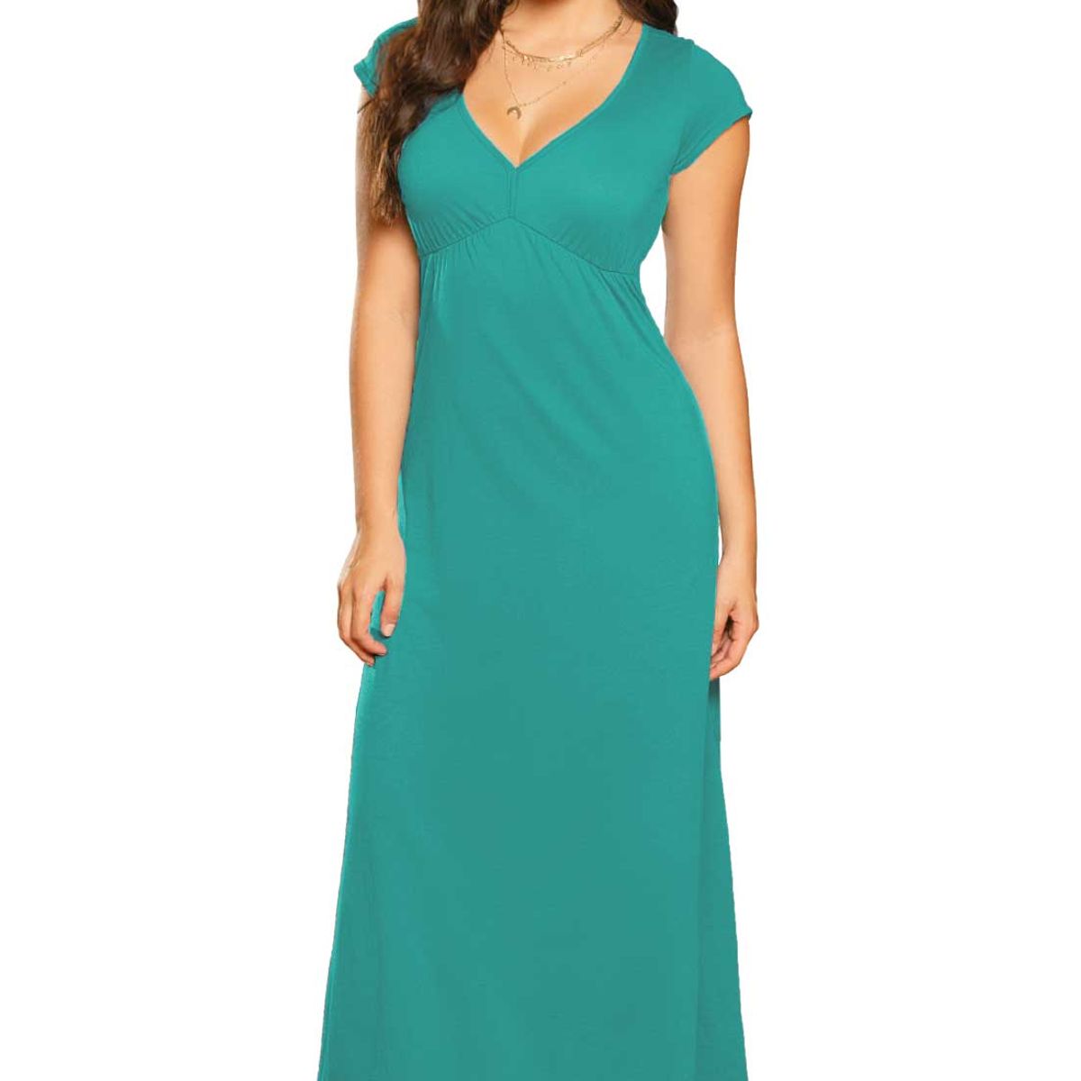 MARKETING PERSONAL - Vestido Largo Mujer Verde Jade Mp 79860