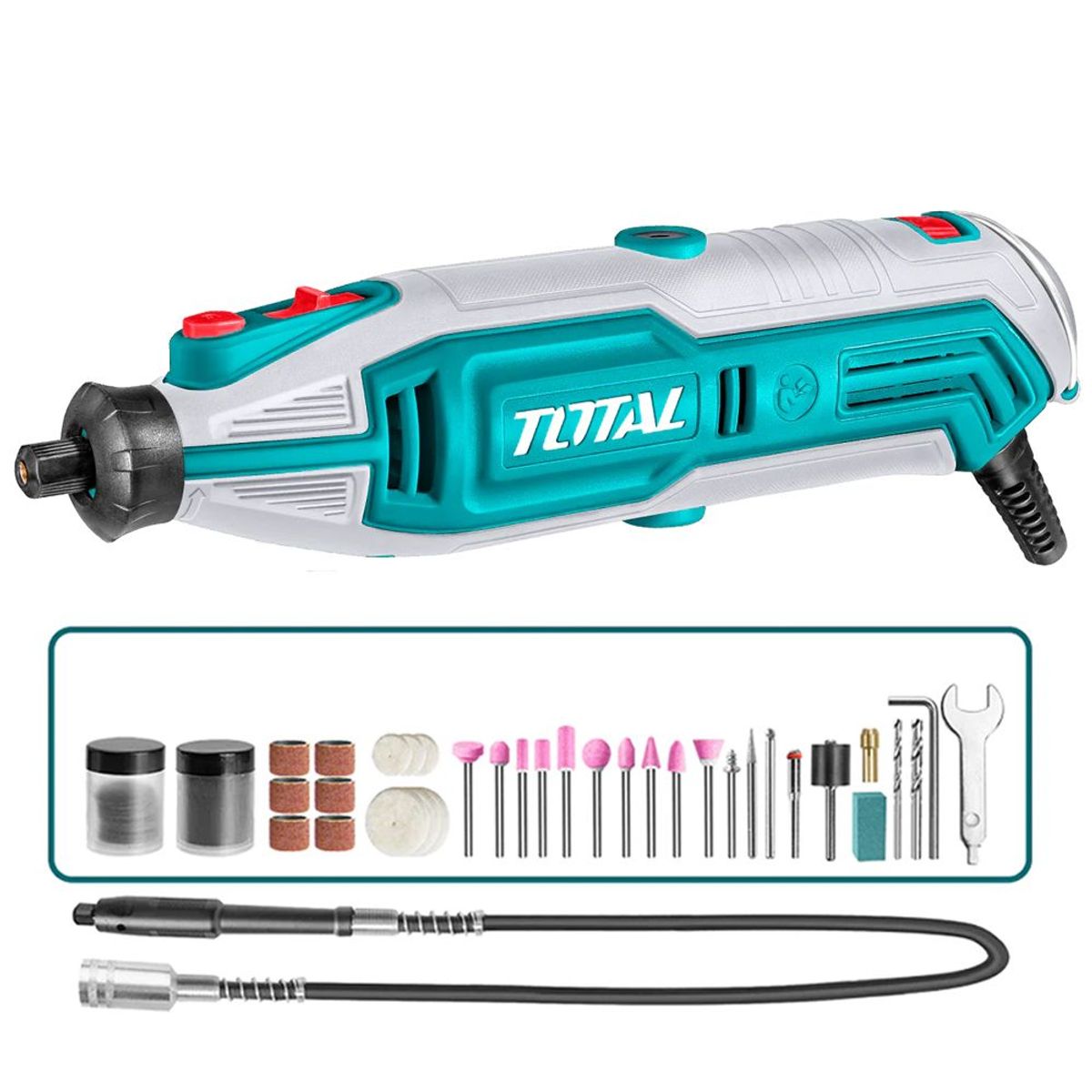 TOTAL - Motor Tool Industrial Con 110 Piezas, Total