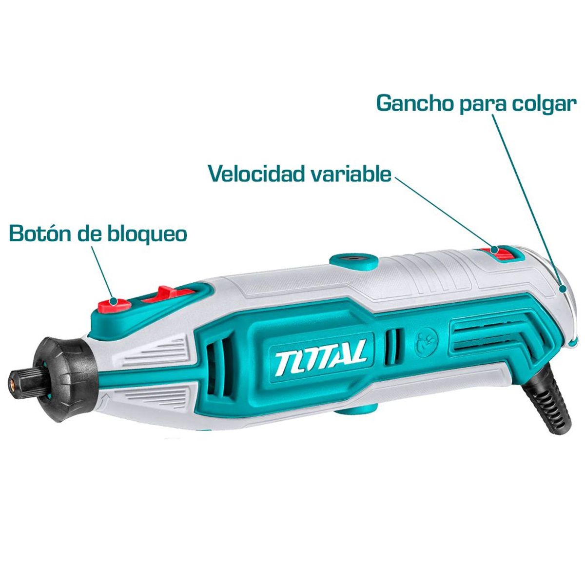 TOTAL - Motor Tool Industrial Con 110 Piezas, Total