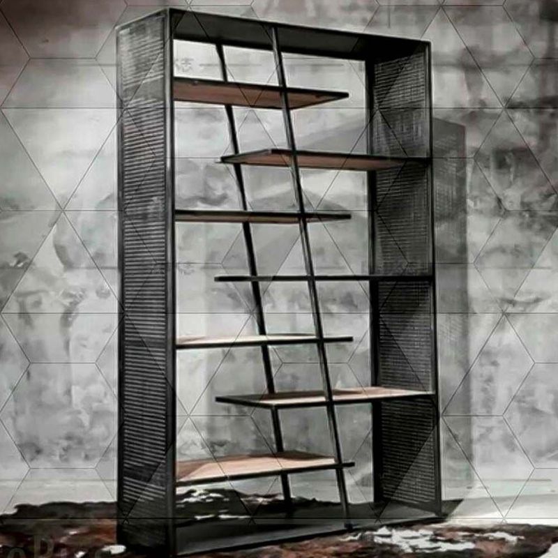 22 GRADOS DECORACION - Estanteria Biblioteca Amose Metal y Madera 190x120 22Grados Decoracion