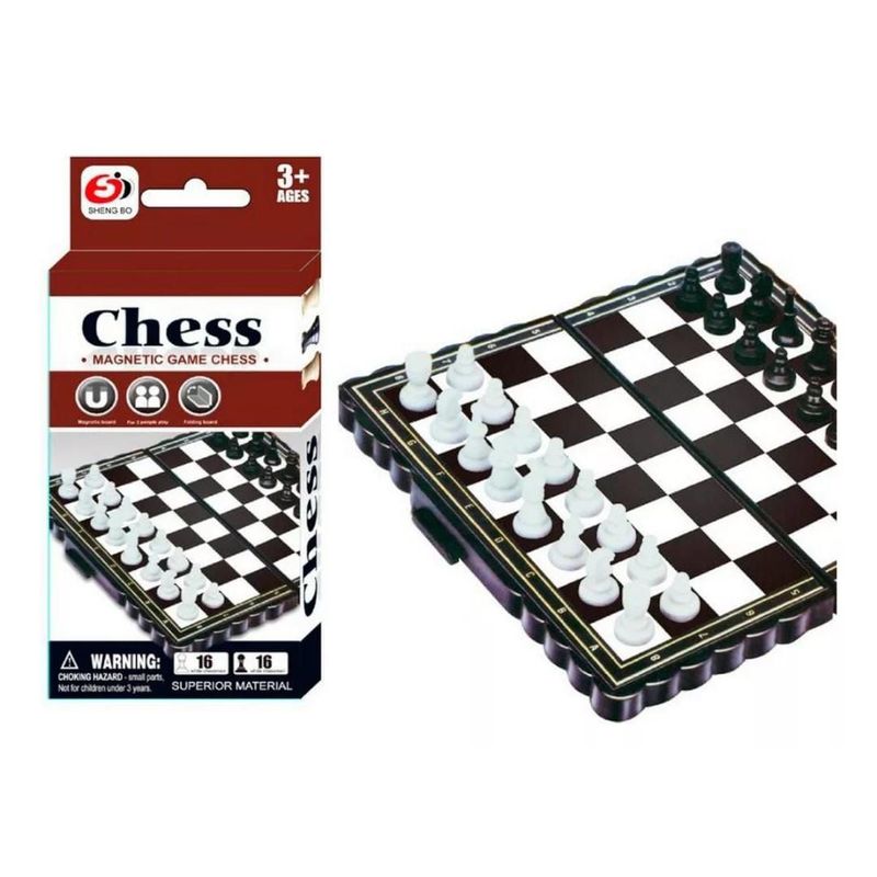 GENERICO - Ajedrez Mini Magnético  Tablero Imán