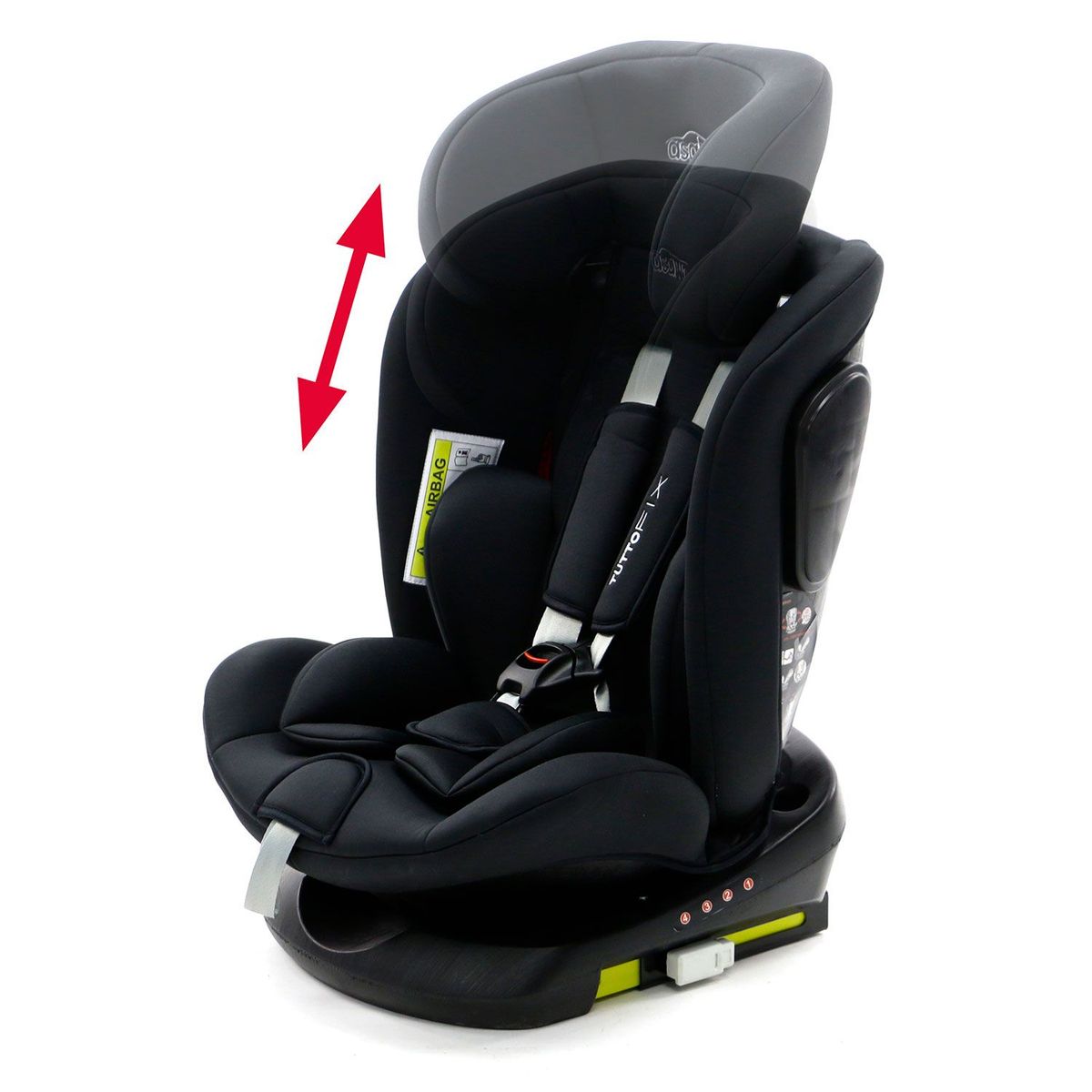 ASALVO - Silla Para Carro Bebe G0123 Tutto Fix Black