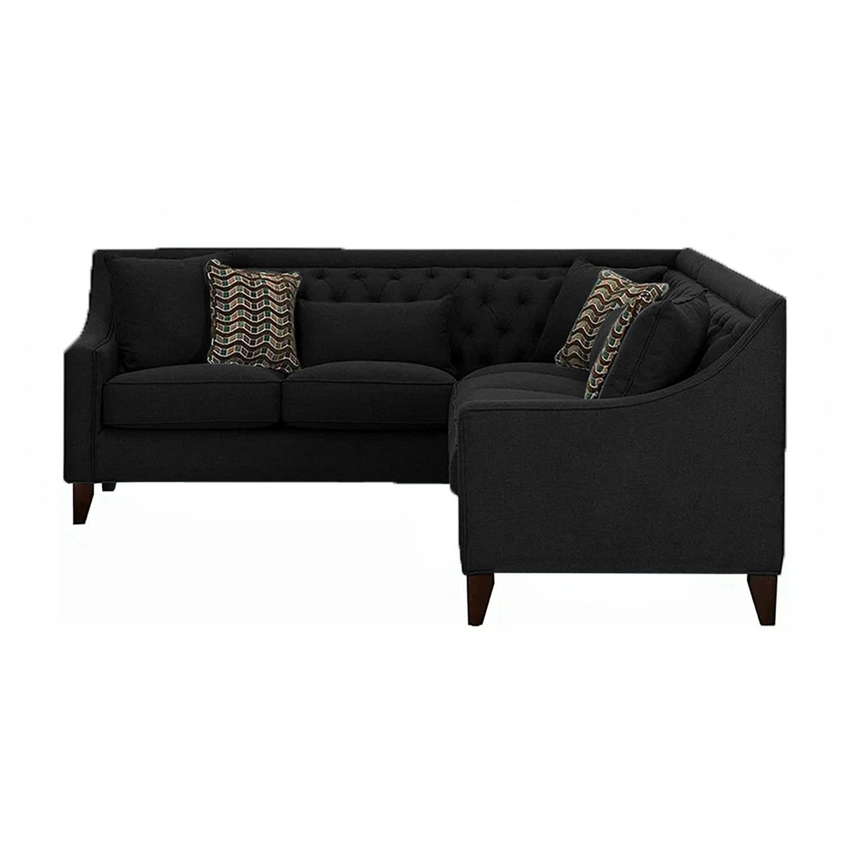 GENERICO - SALA MODERNA VERSALLES ECOCUERO NEGRO