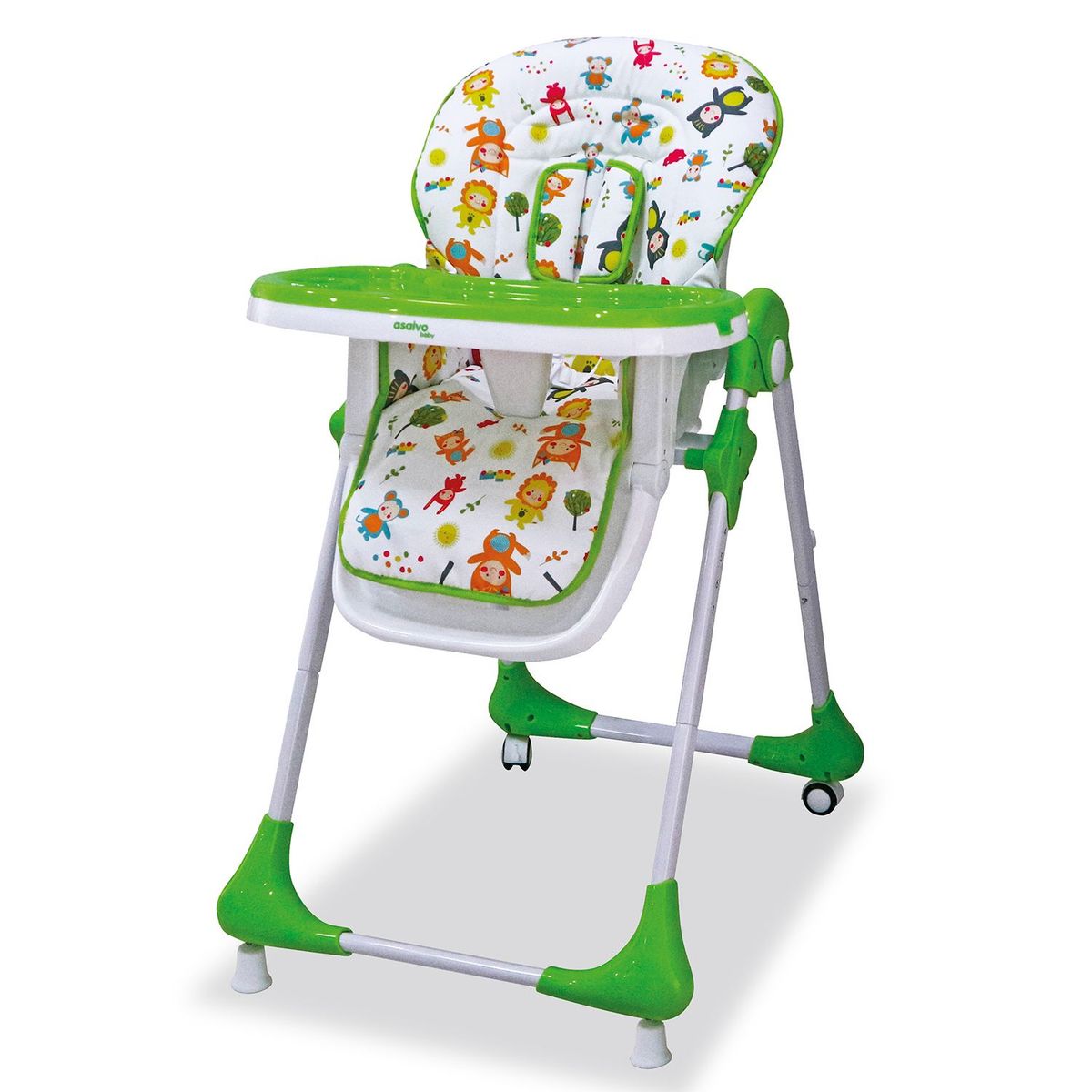 ASALVO - Silla  Comedor Para Bebe Ruedas Animales