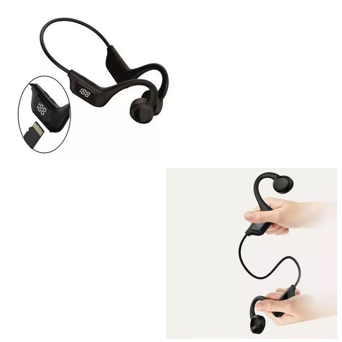 GENERICO - Audifonos Conduccion Osea Bluetooth 5.2 bt-30 Ranura Micro sd