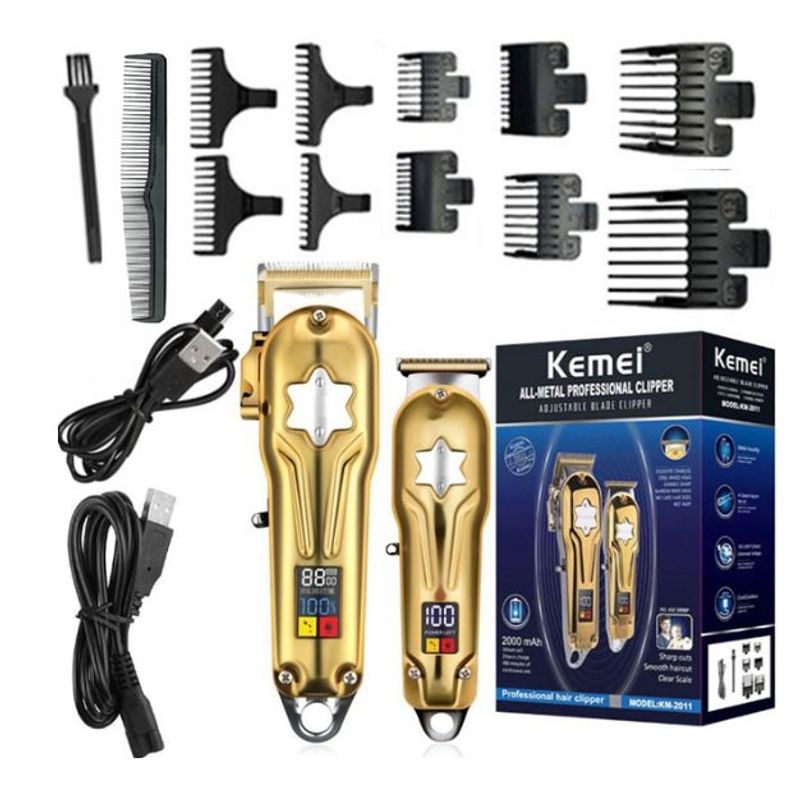 KEMEI - Maquina De Corte Original E Inalámbrica KEMEI 2011 Metálica