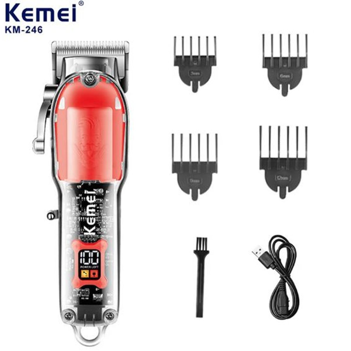 KEMEI - Maquina De Corte Original e Inalambrica KEMEI 246