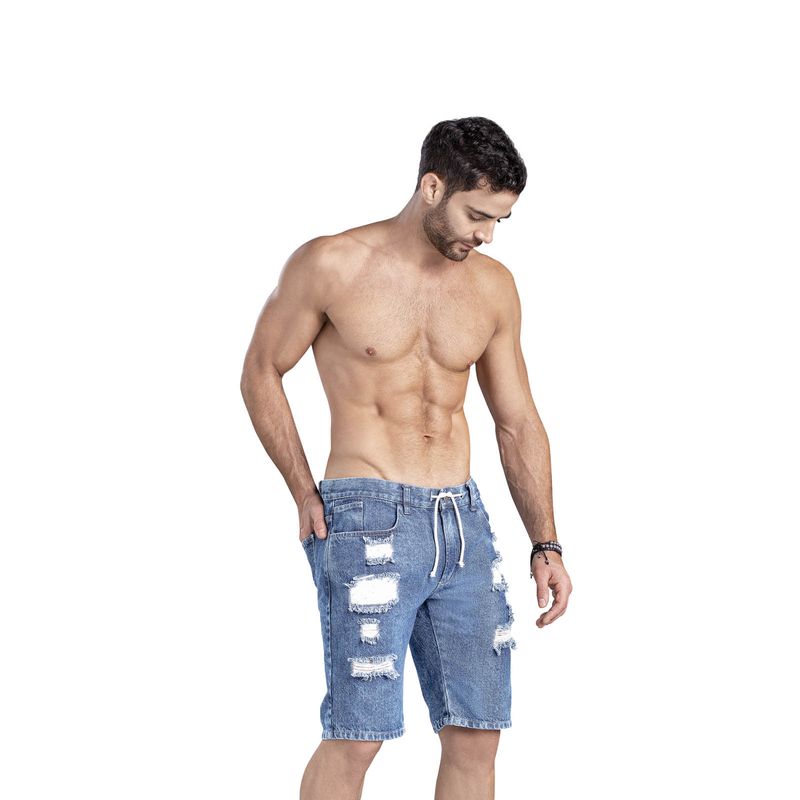 MARKETING PERSONAL - Bermuda Masculino Azul Mp 87268