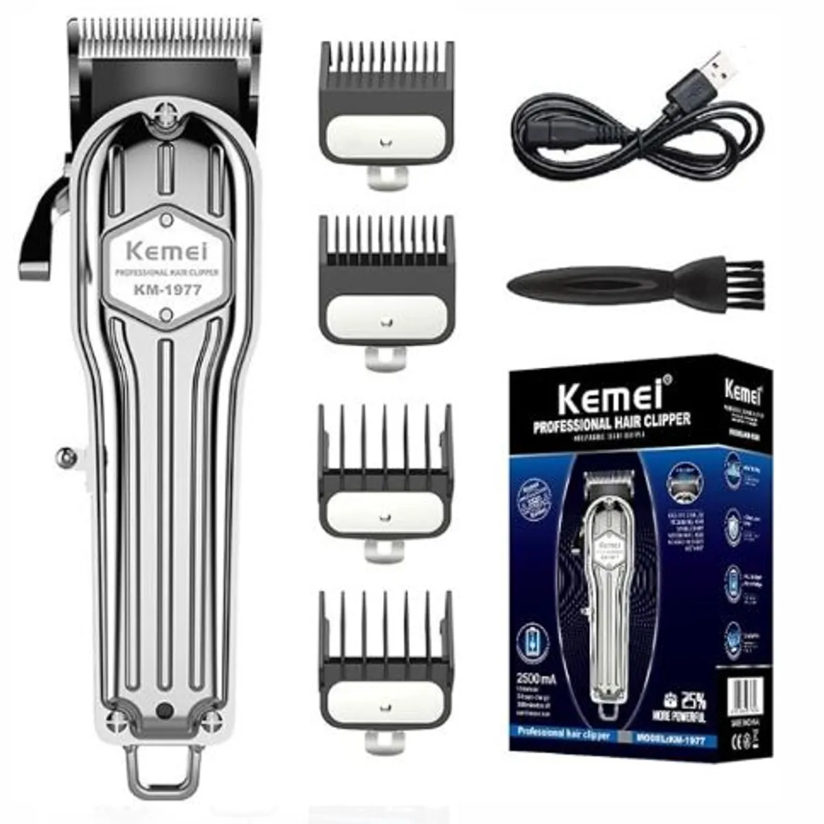 KEMEI - Maquina De Corte Original e Inalambrica KEMEI 1977 Metalica