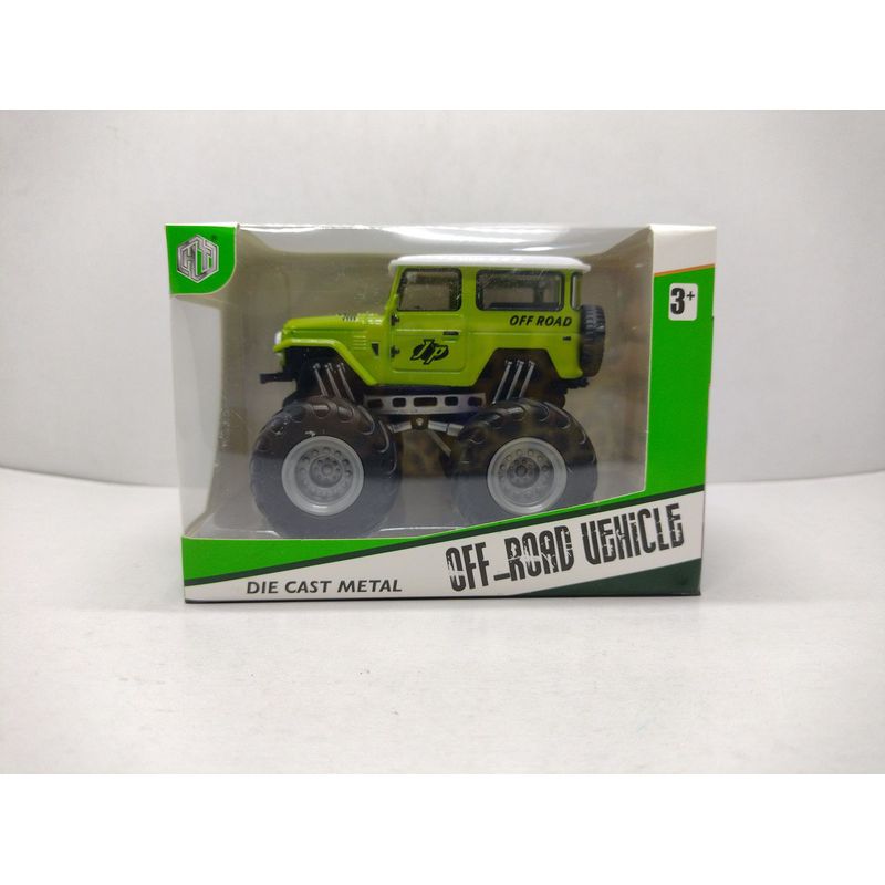 GENERICO - CARRO TOYOTA FJ40 OFFROAD VERDE A ESCALA 136 DE COLECCIÓN