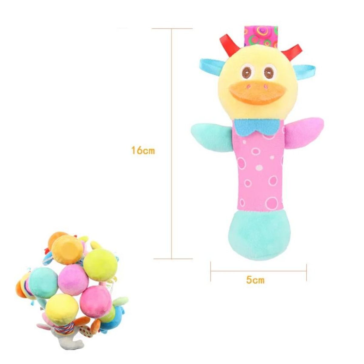 GENERICO - Sonajeros Para Bebés Con Sonido Para Niños Y Niñas Patito
