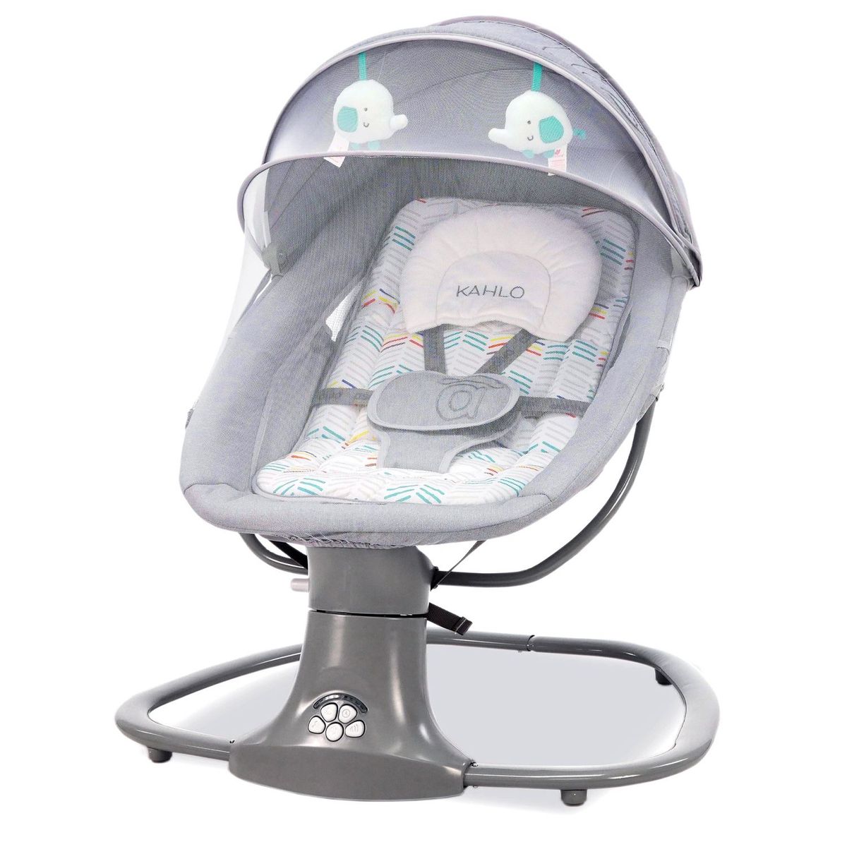 ASALVO - MECEDORA VIBRADORA BALANCÍN KAHLO GRIS