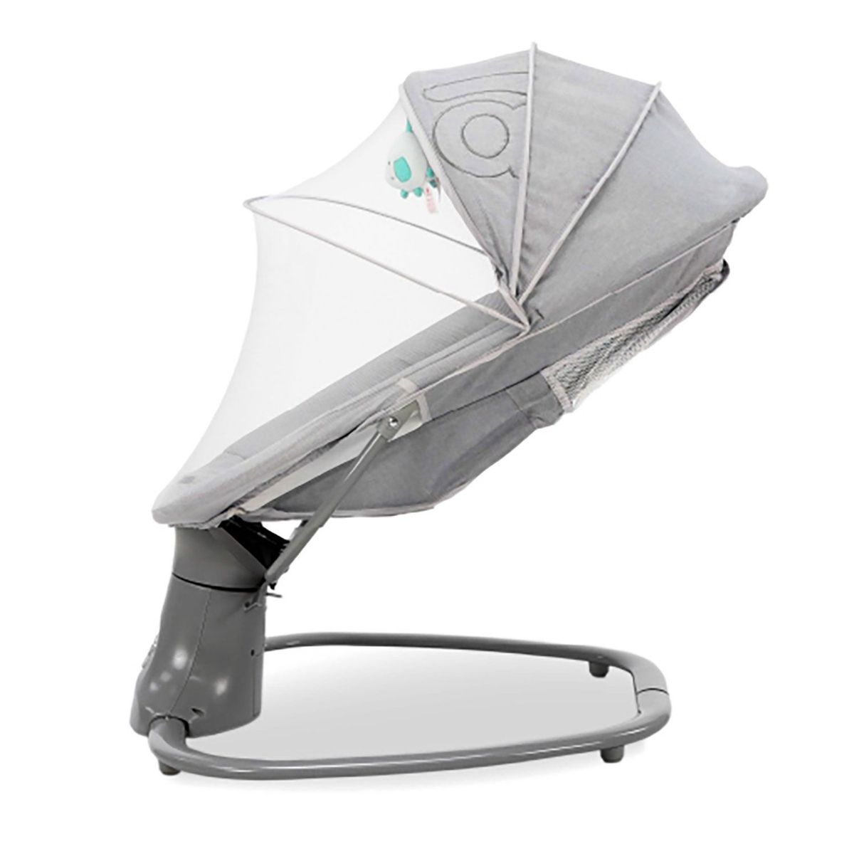 ASALVO - MECEDORA VIBRADORA BALANCÍN KAHLO GRIS