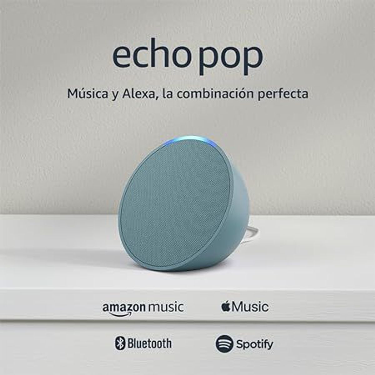 AMAZON - Alexa Echo Pop Color Verde Azulado