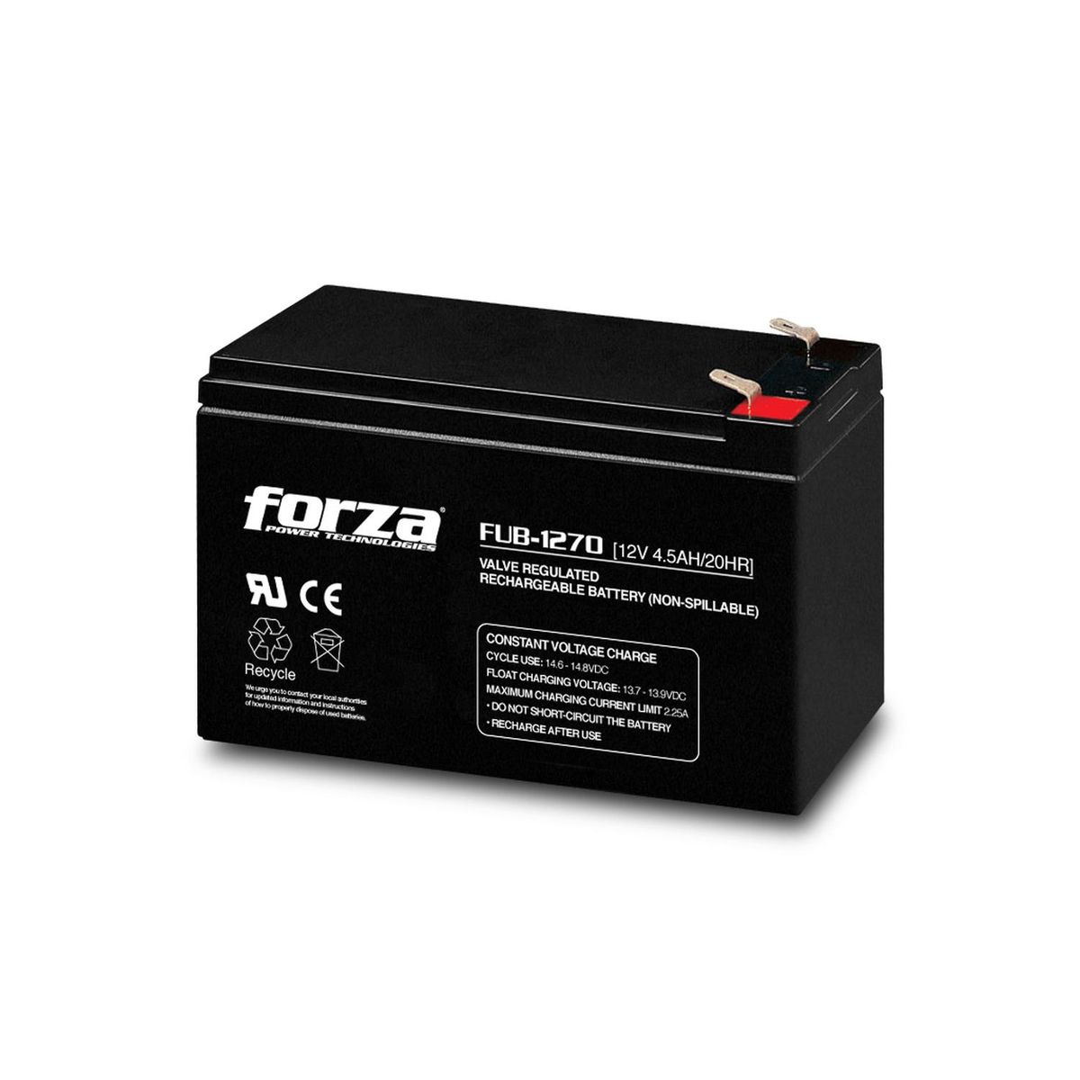 FORZA - Batería Forza FUB-1270 12V 7A para UPS