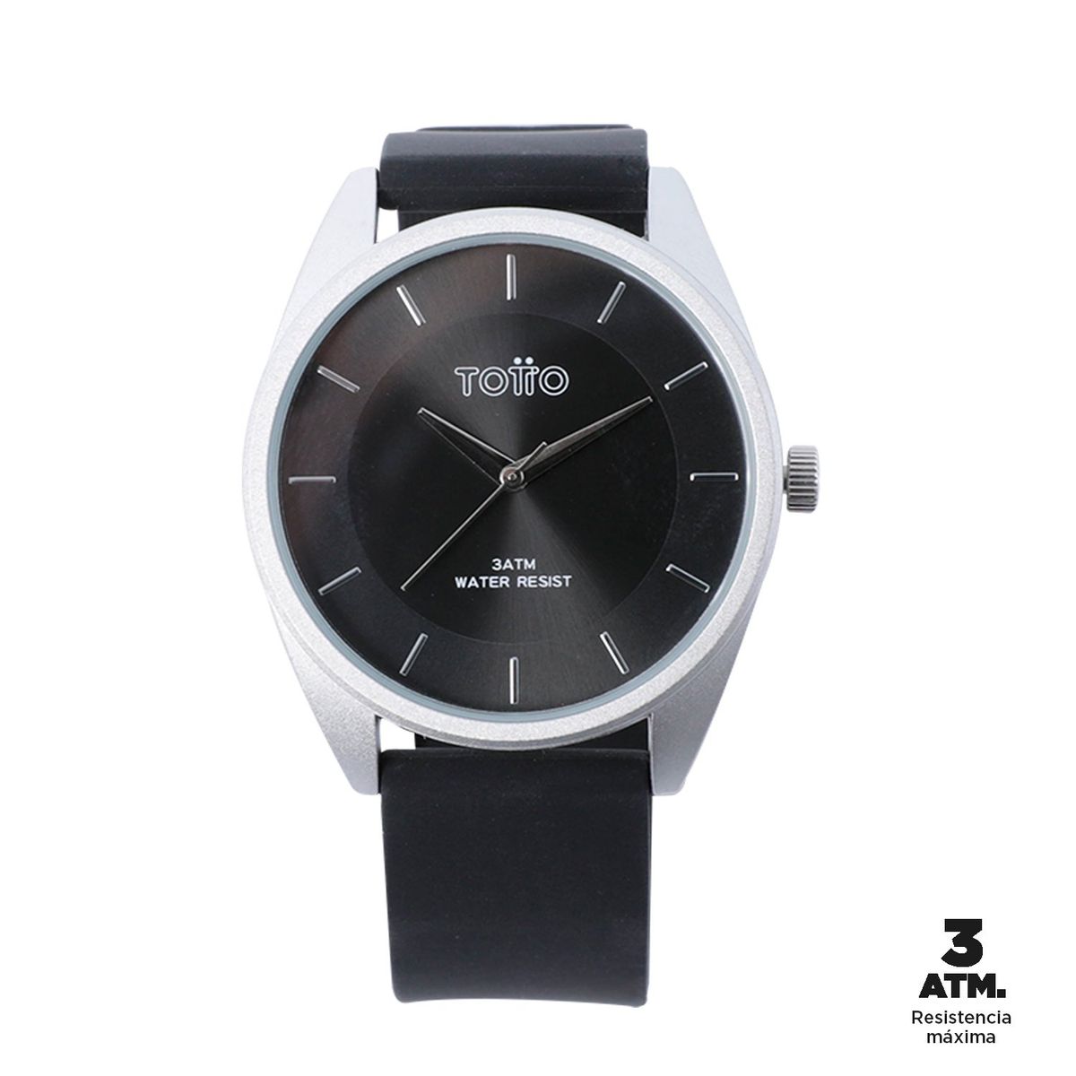 TOTTO - Reloj Análogo Boum Negro