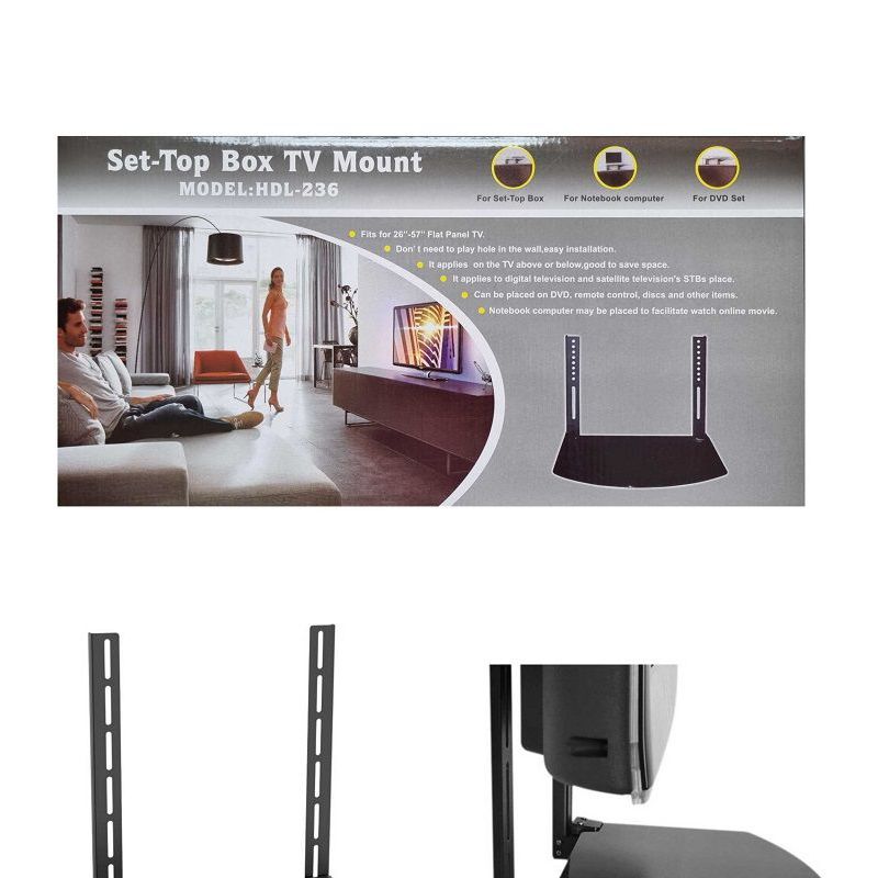 GENERICO - Base Tv Para Dvd Decodificador Videojuegos Tdt Tv De 26 A 57