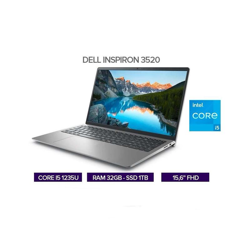 DELL - PORTATIL DELL INSPIRON 3520 15.6" INTEL CORE I5 1235U 32GB/ SSD 1TB M.2