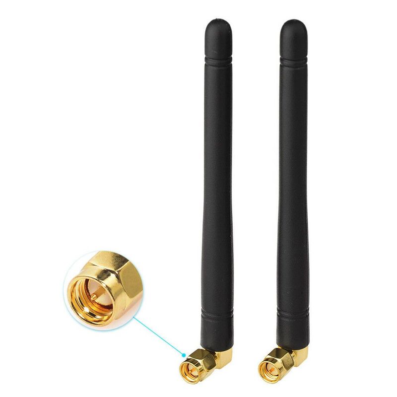 GENERICO - Antena LoRa 10.5cm 915Mhz Conector Sma Macho 90 Grados