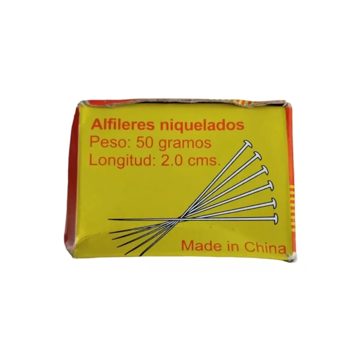 GENERICO - Alfiler Niquelado corto de 2cm Caja