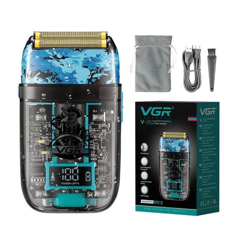 GENERICO - Maquina De Afeitar Shaver Vgr352 Digital Profesional Barbera