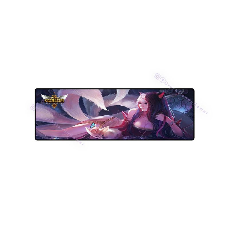 GENERICO - Pad Mouse Gamer Ahri LoL XL Extra Largo 80x30 cm