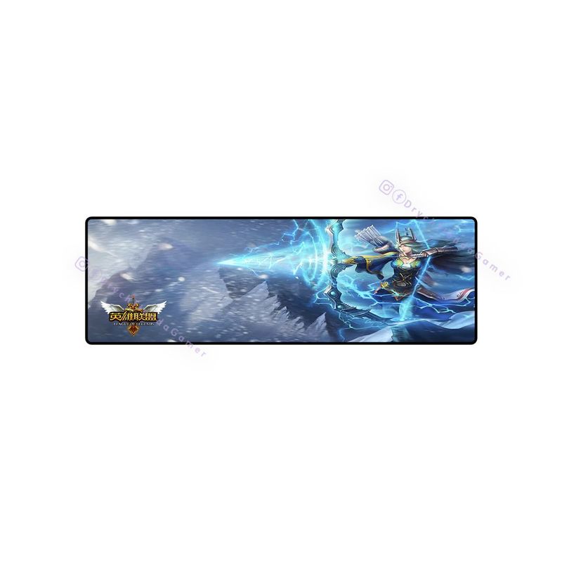 GENERICO - Pad Mouse Gamer Ashe LoL XL Extra Largo 80x30 cm