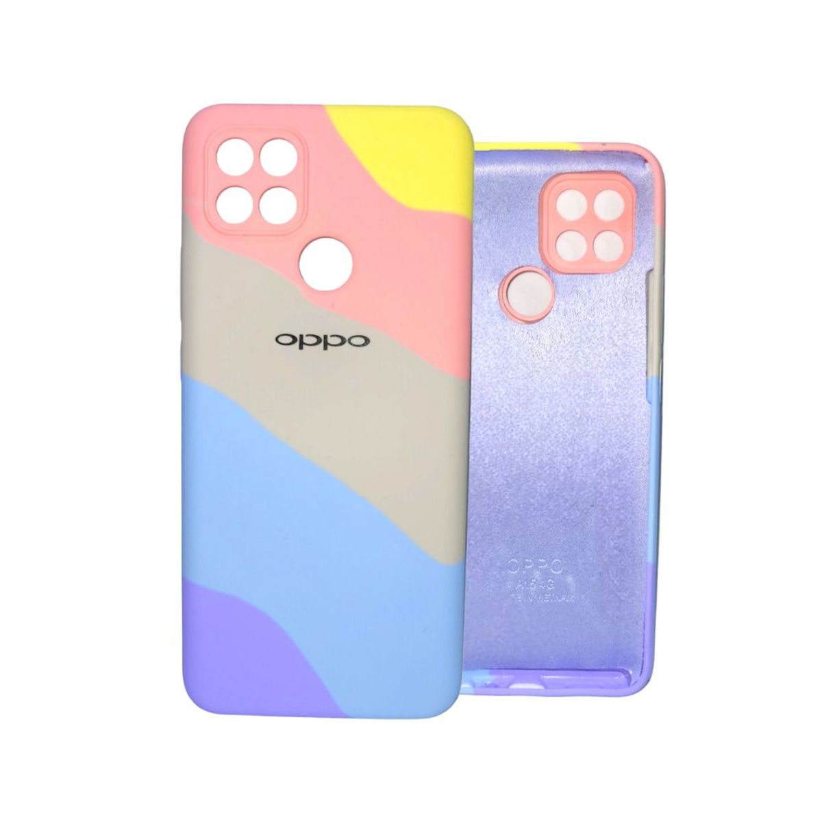 GENERICO - Silicone Case Arcoiris Para Oppo A15 4g