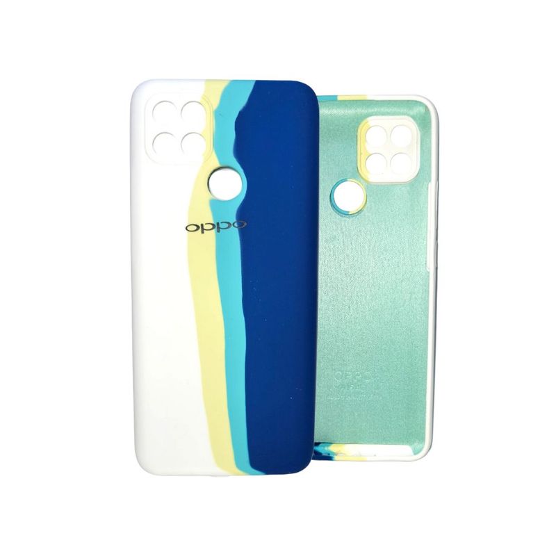 GENERICO - Silicone Case Arcoiris Para Oppo A15 4g