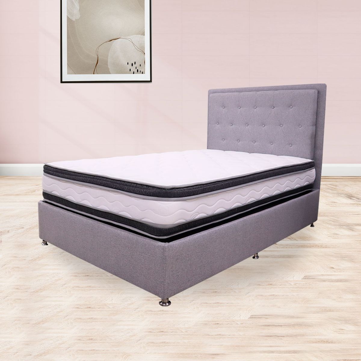 MUEBLES REM - Colchon Blaser doble pillow 140 Cm.