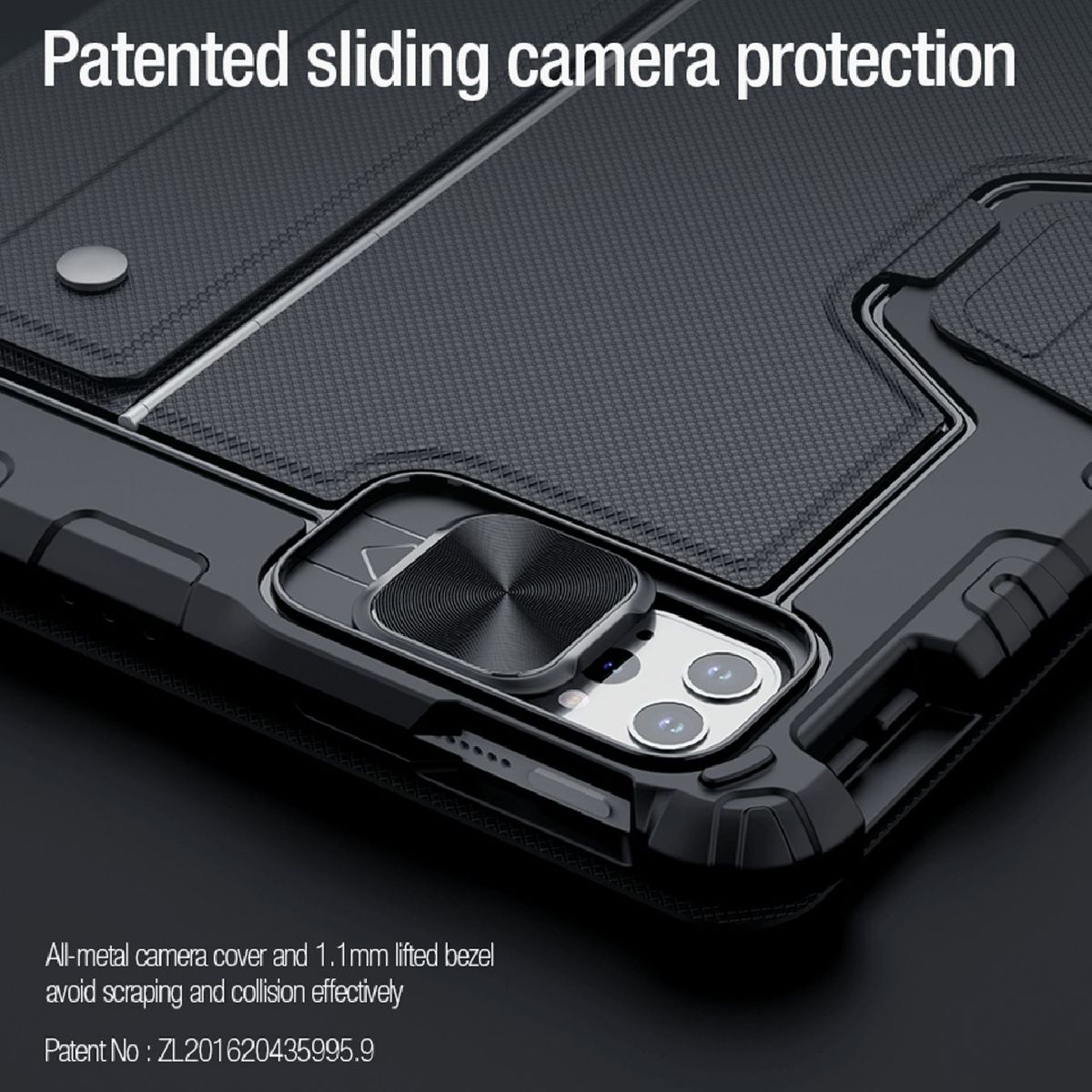 NILLKIN - Estuche Compatible con iPad Air 5, Pro 11 2025 Nillkin Bumper Keyboard