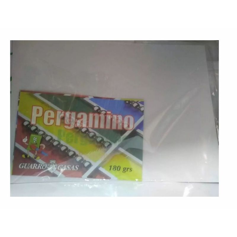 GENERICO - Papel Pergamino 180 Gr Paquete 1/8 X 25 Unidades