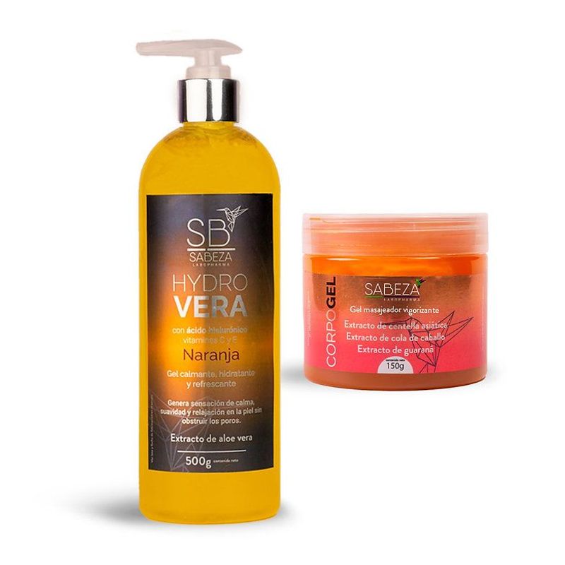 GENERICO - COMBO SPA HIDRATANTE HYDROVERA 500 NARANJA  + CORPOGEL 150 G