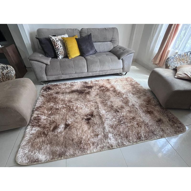 HOME - Alfombra Grande Tapete Peludo para sala 200 x 150cm Decoracion Hogar