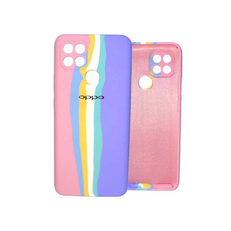 GENERICO - Silicone Case Arcoiris Para Oppo A15 4g