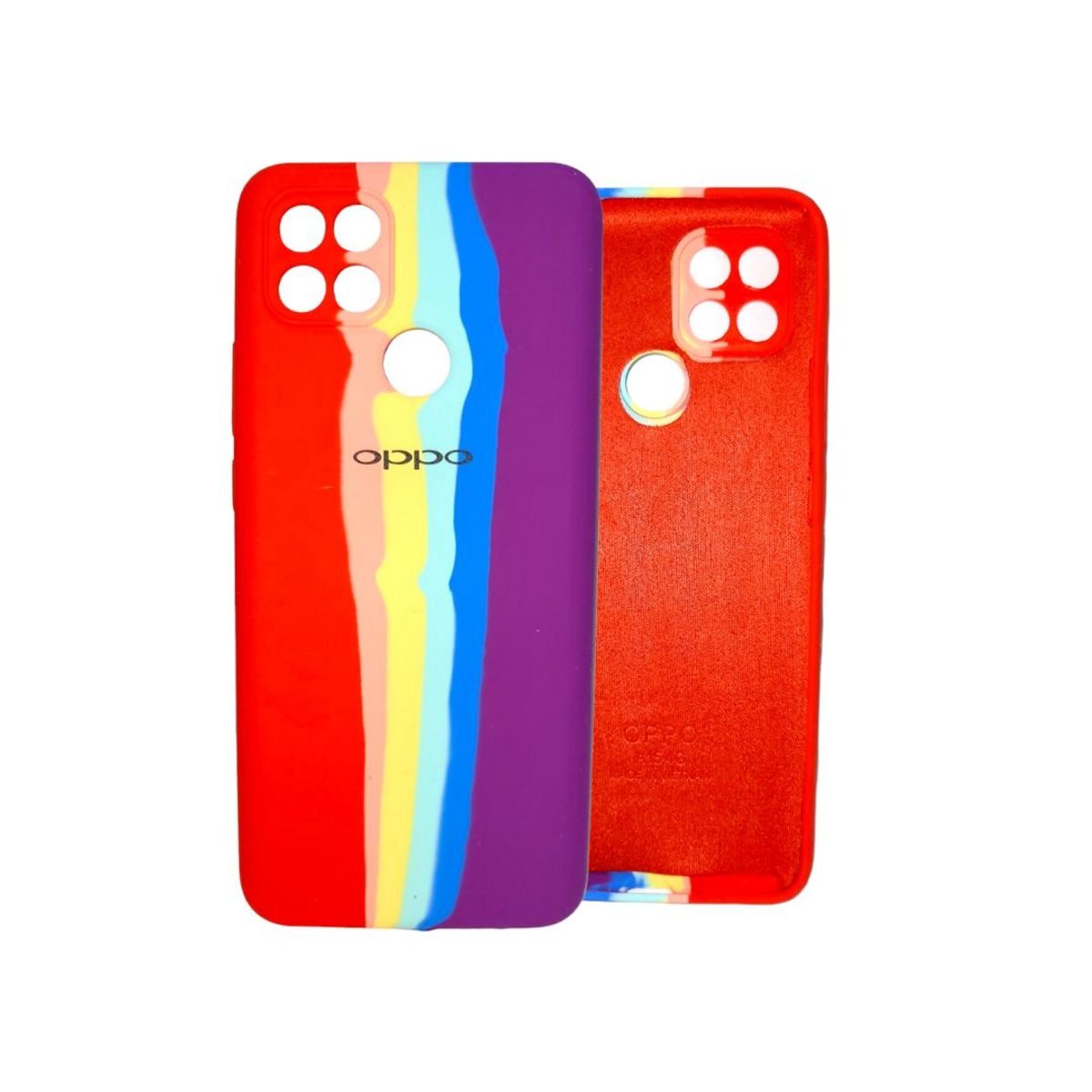 GENERICO - Silicone Case Arcoiris Para Oppo A15 4g