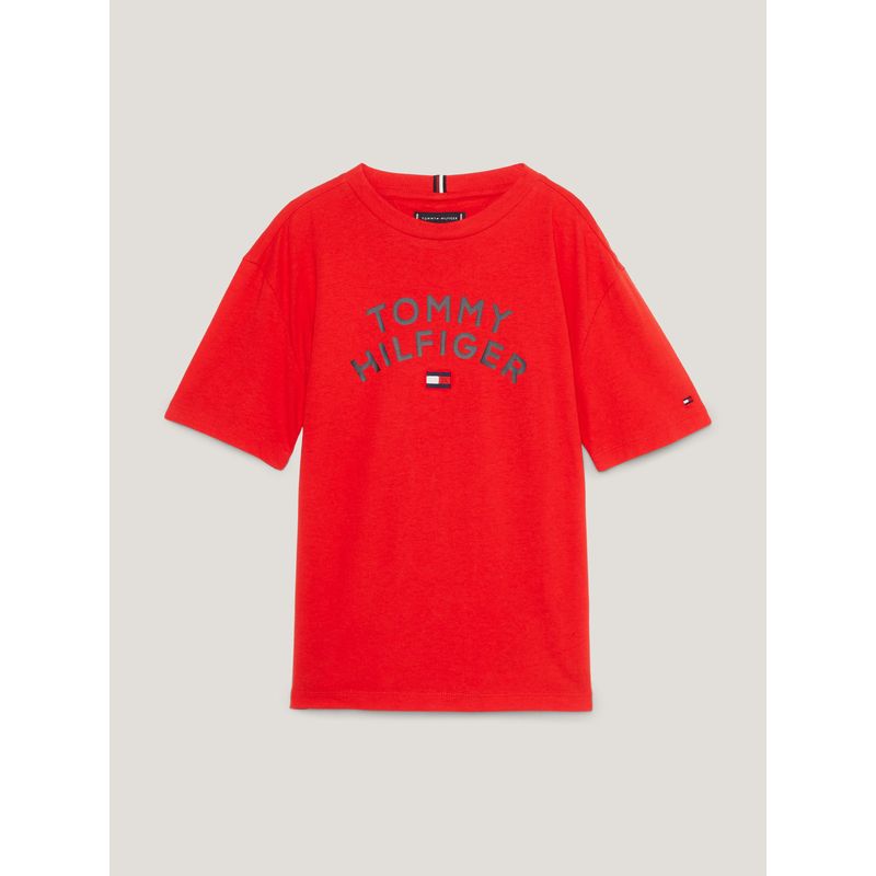 TOMMY HILFIGER - Camiseta De Niño Con Corte Clásico Y Logo Gráfico Tommy Hilfiger