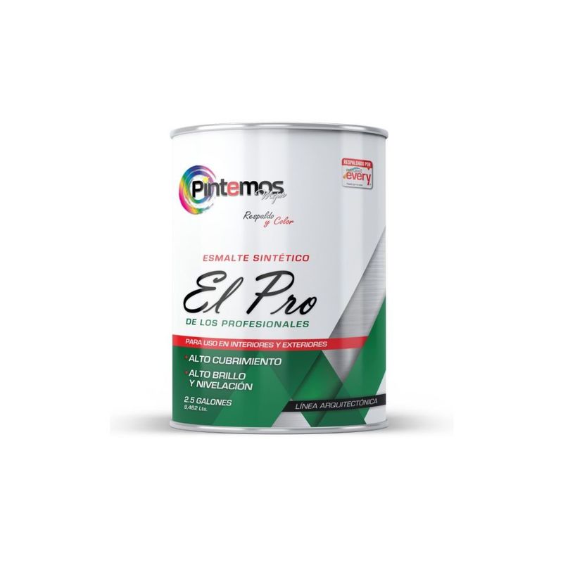 PINTURAS EVERY - Pintura Esmalte Sintético Brillante PINTEMOS Galón Verde Primaveral