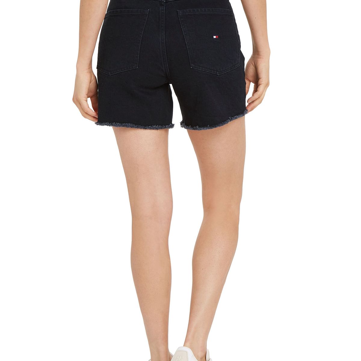 TOMMY HILFIGER - Shorts Jeans Tommy Hilfiger X Shawn Mendes De Cintura Alta Mujer Negro Tommy Hilfiger