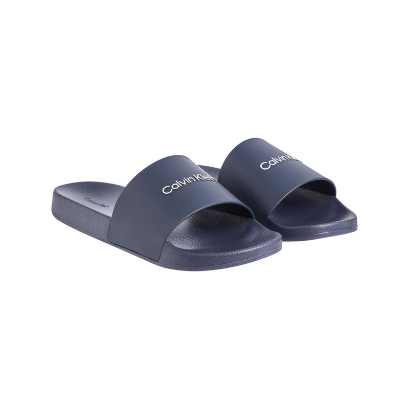 CALVIN KLEIN - Sandalias Con Logo Hombre Gris Calvin Klein