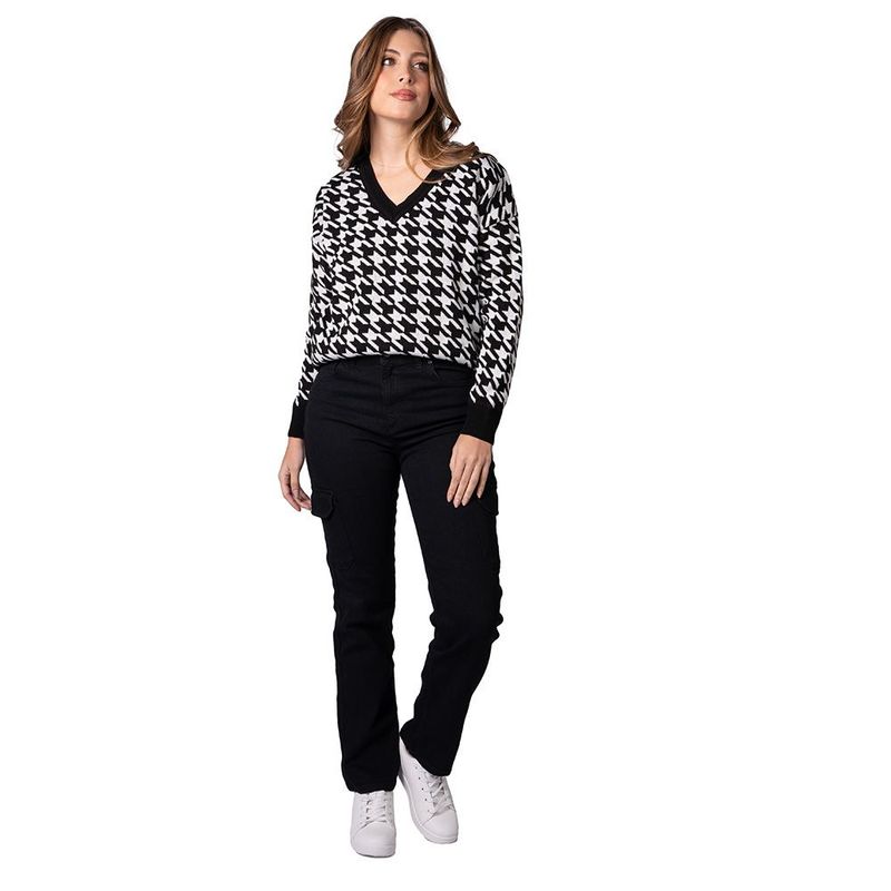 LEC LEE - JEAN CARGO FIT PARA MUJER LEC LEE - NEGRO.-_.