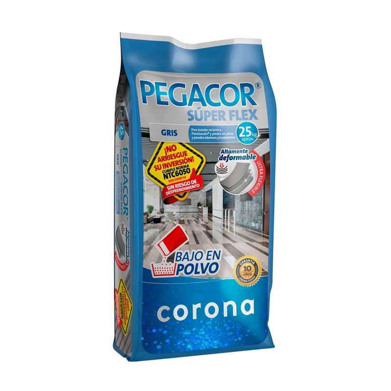 CORONA - Pegacor Corona Superflex Gris X 25 Kg