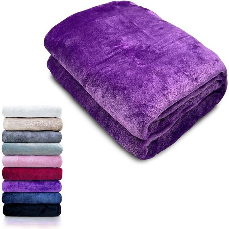 SIRENITAS - Cobija Térmica Cama Sencilla 1,70 X 2,00 Mts Morado