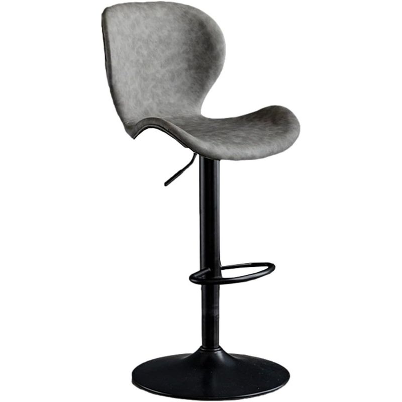 MOBLIHOUSE - Silla Bar Bursa Con Altura Ajustable Color Gris