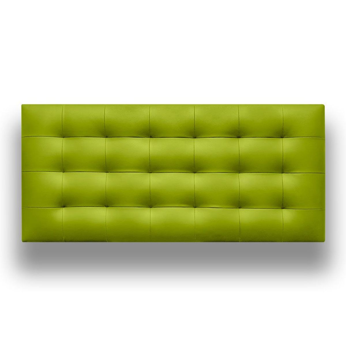 MAGIC CLASS - CABECERO CAPITONEADO SIN BOTONES200X60 ECOCUERO VERDE