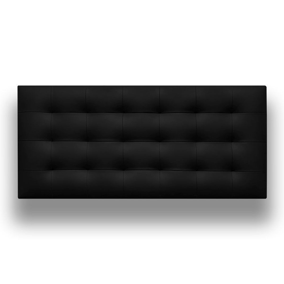 MAGIC CLASS - CABECERO CAPITONEADO SIN BOTONES200X60 MICROFIBRA NEGRO